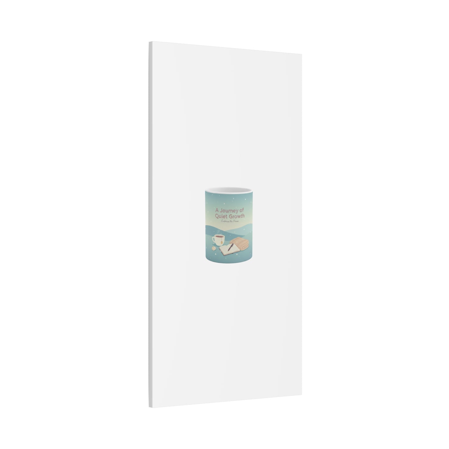 A Journey of Quiet Growth Canvas | mindful goals poster, habit tracker graphic
