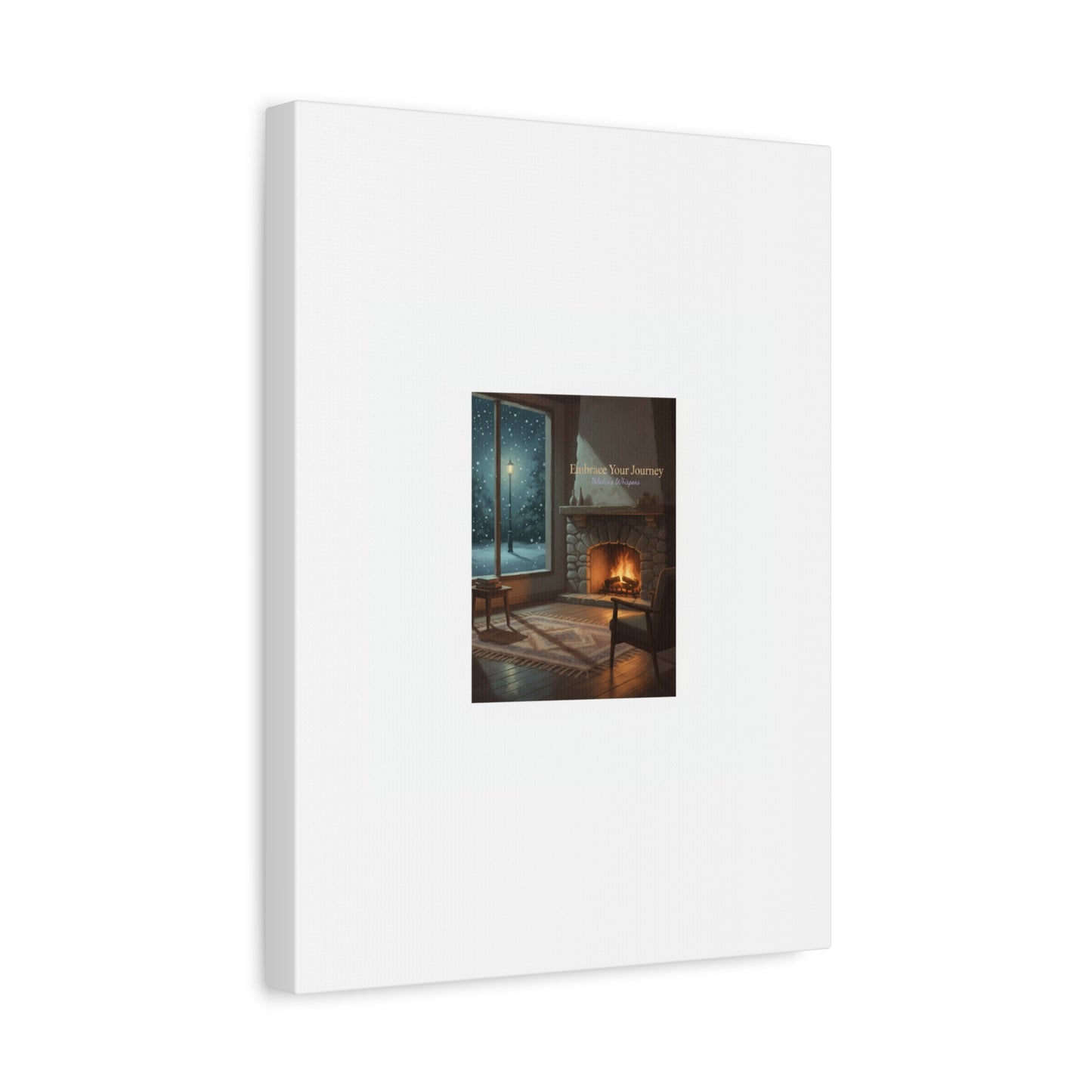 Calm Motivation Poster | Matte Canvas Stretched, 1.25" | Winter Quiet Progress