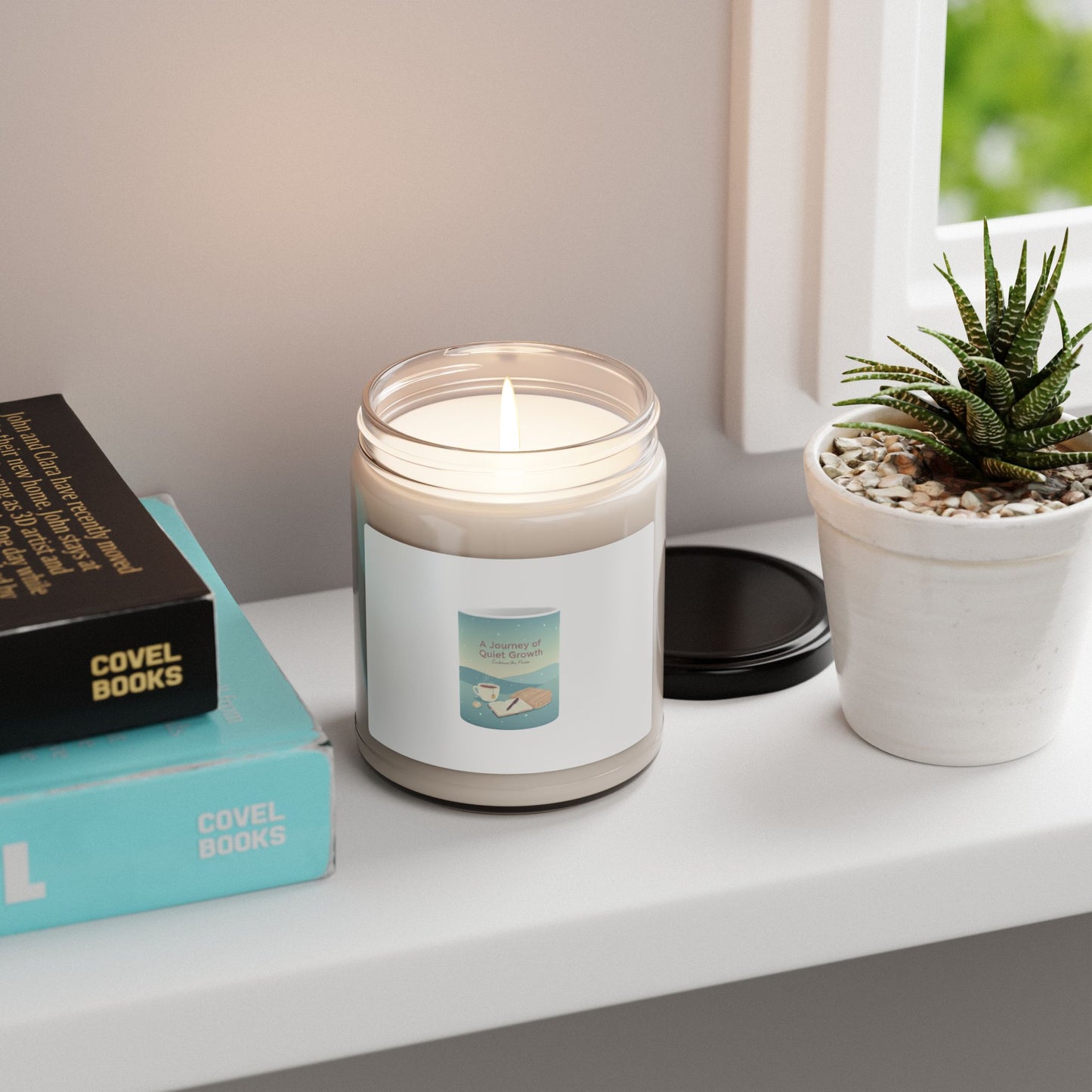 Quiet Growth Soy Candle | calm motivation, small wins aesthetic