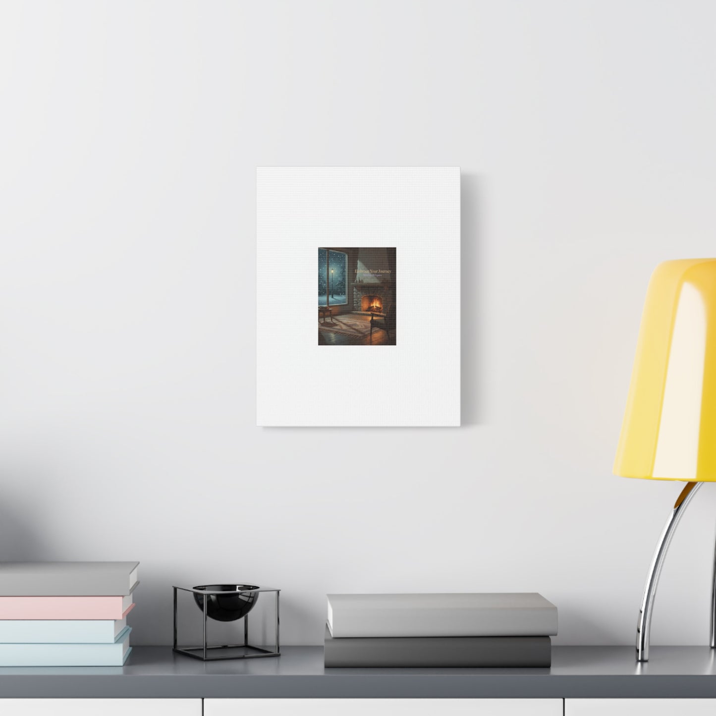Calm Motivation Poster | Matte Canvas Stretched, 1.25" | Winter Quiet Progress