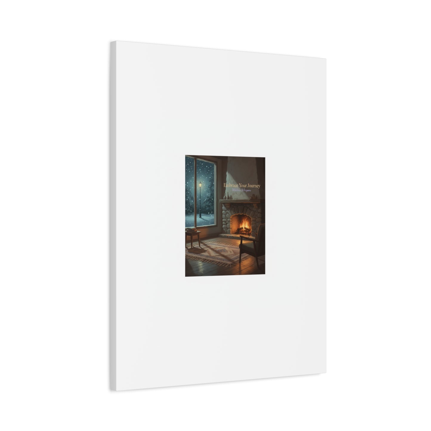 Calm Motivation Poster | Matte Canvas Stretched, 1.25" | Winter Quiet Progress