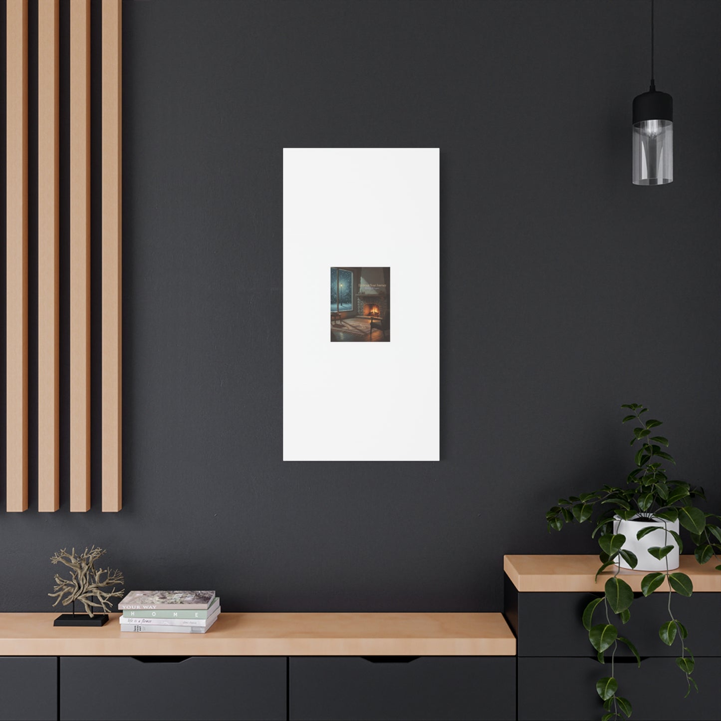 Calm Motivation Poster | Matte Canvas Stretched, 1.25" | Winter Quiet Progress