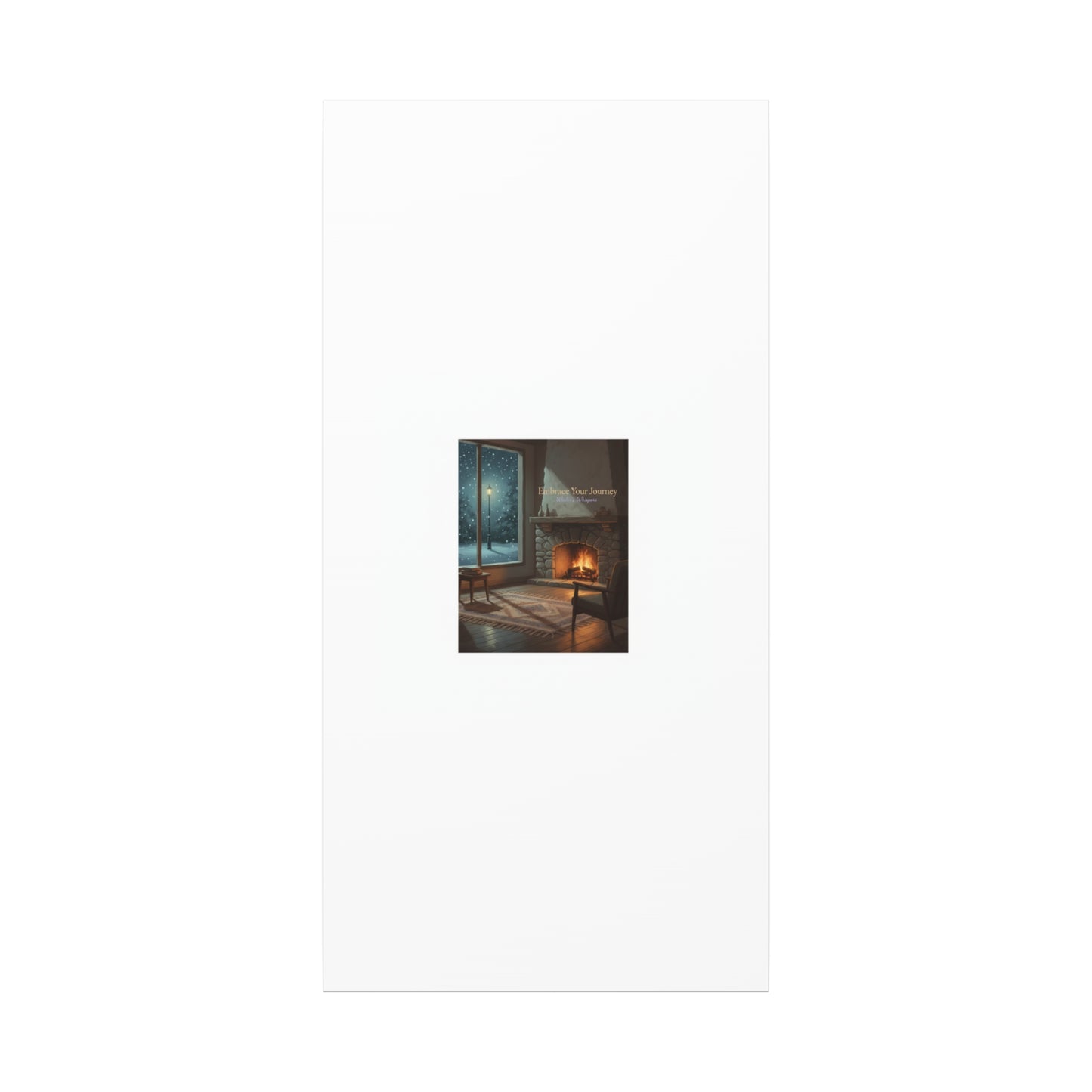 Calm Motivation Poster | Matte Canvas Stretched, 1.25" | Winter Quiet Progress