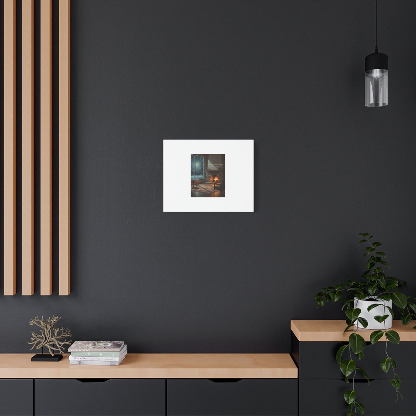 Calm Motivation Poster | Matte Canvas Stretched, 1.25" | Winter Quiet Progress