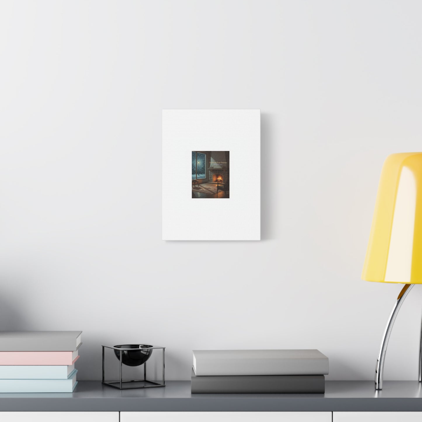Calm Motivation Poster | Matte Canvas Stretched, 1.25" | Winter Quiet Progress