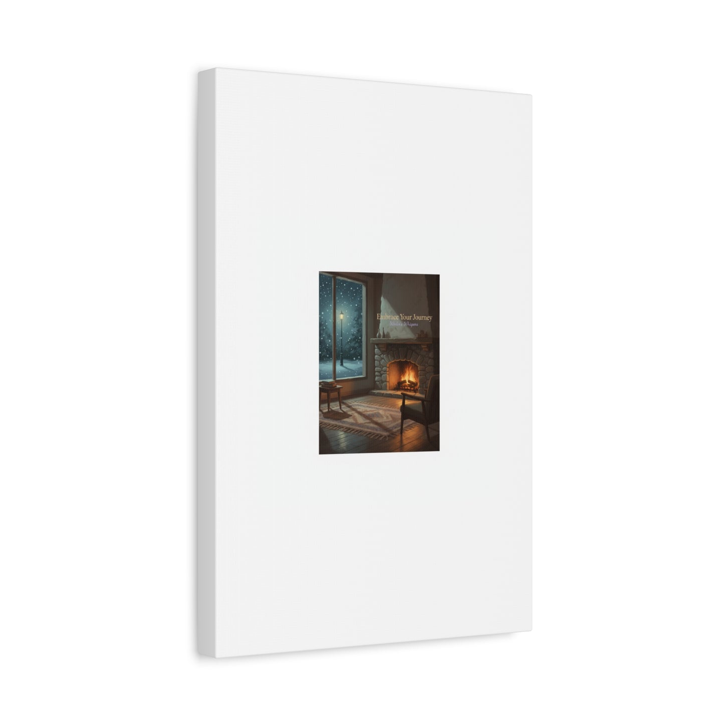 Calm Motivation Poster | Matte Canvas Stretched, 1.25" | Winter Quiet Progress