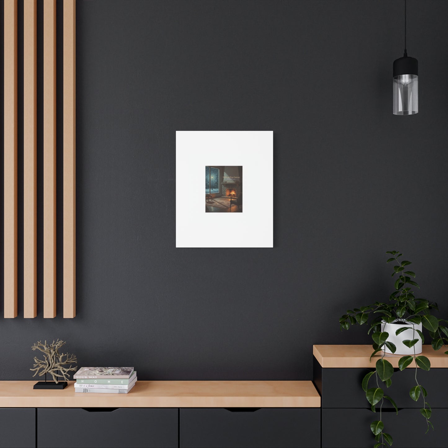 Calm Motivation Poster | Matte Canvas Stretched, 1.25" | Winter Quiet Progress
