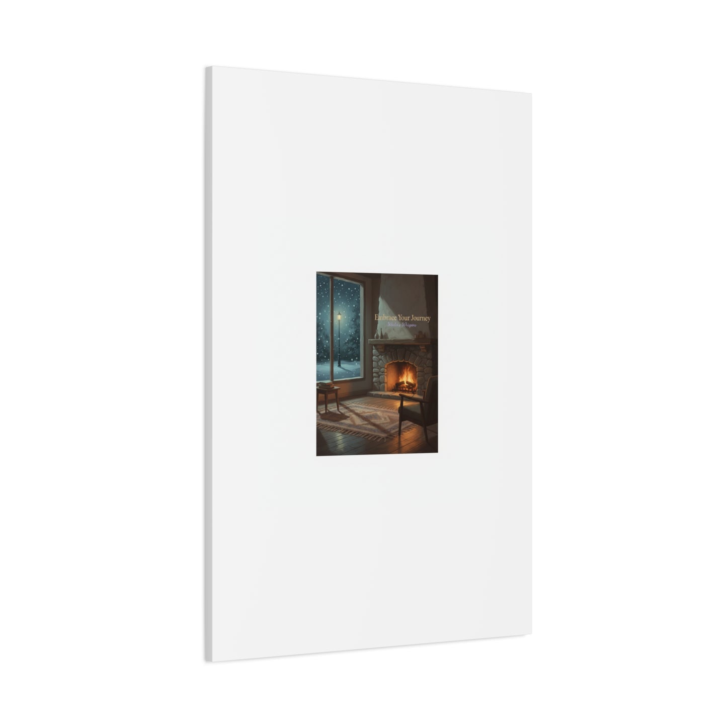 Calm Motivation Poster | Matte Canvas Stretched, 1.25" | Winter Quiet Progress