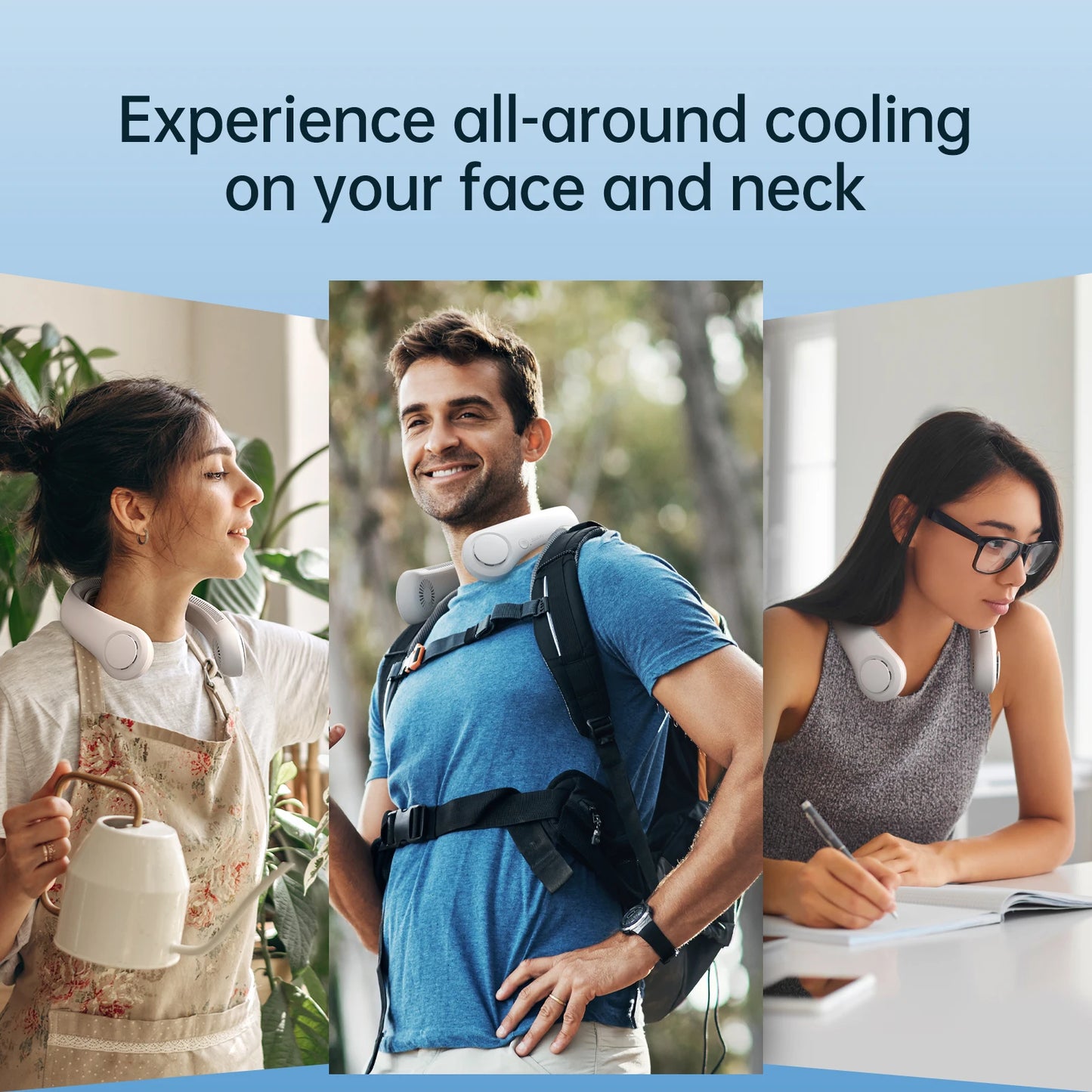 Hands-Free Cooling Neck Fan